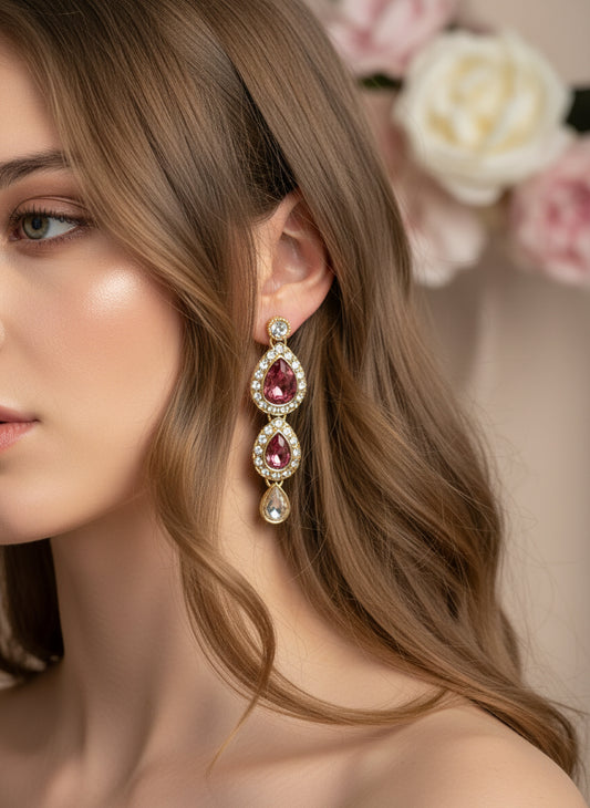 Pink Celestial Earrings