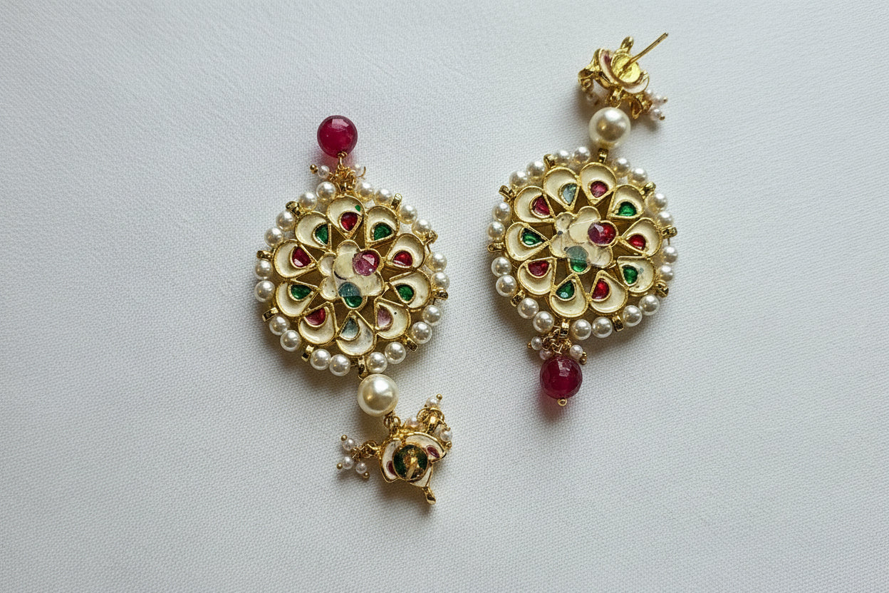 Red Drop Earrings