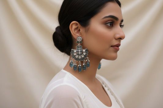Zohra Blue Earrings