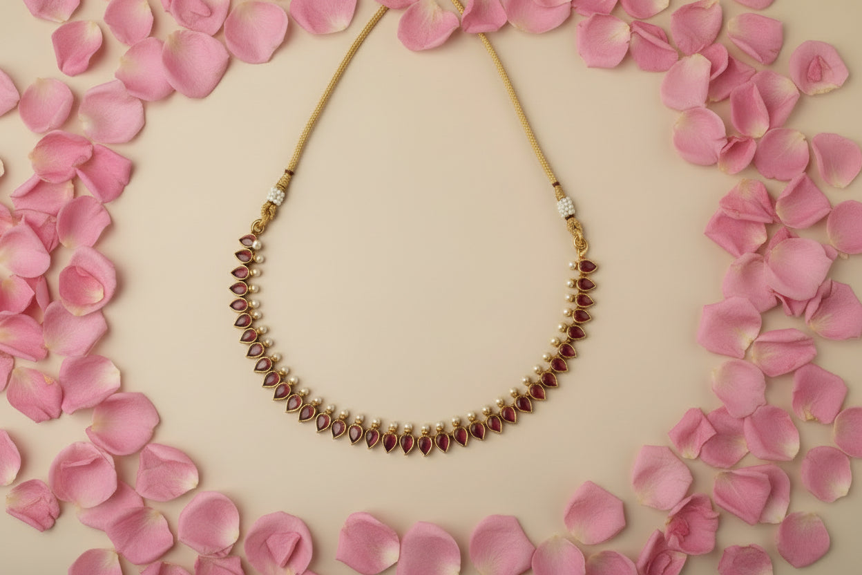 Aangan Maroon Set