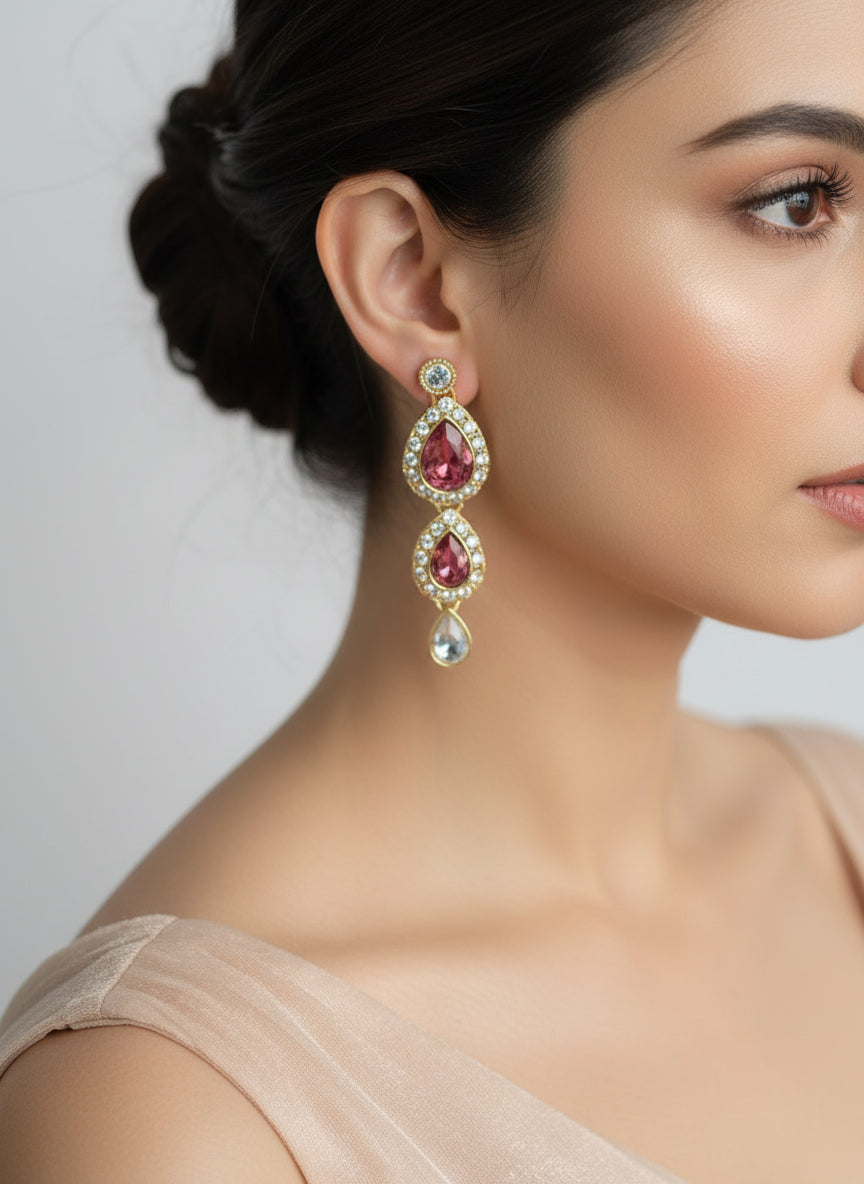 Pink Celestial Earrings