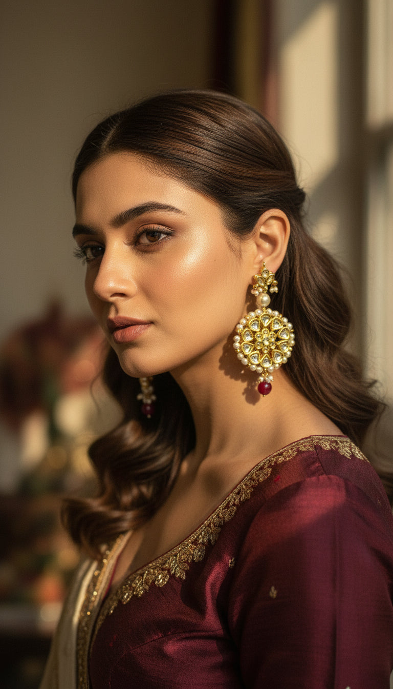 Red Drop Earrings