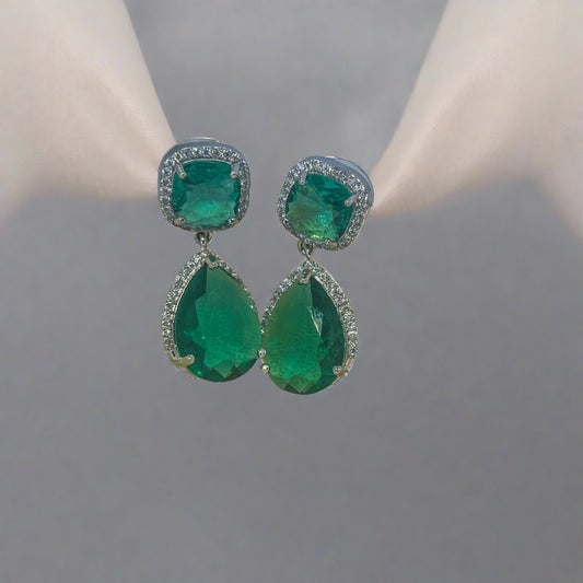 Starlit Emerald Earrings
