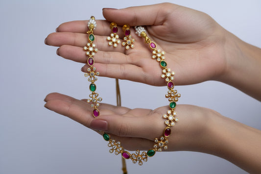 Golden Whisper Necklace Set