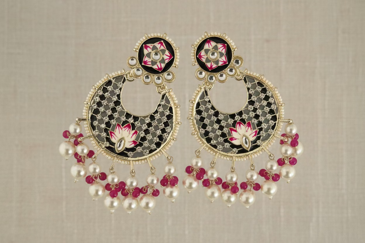Lotus Drop Earrings