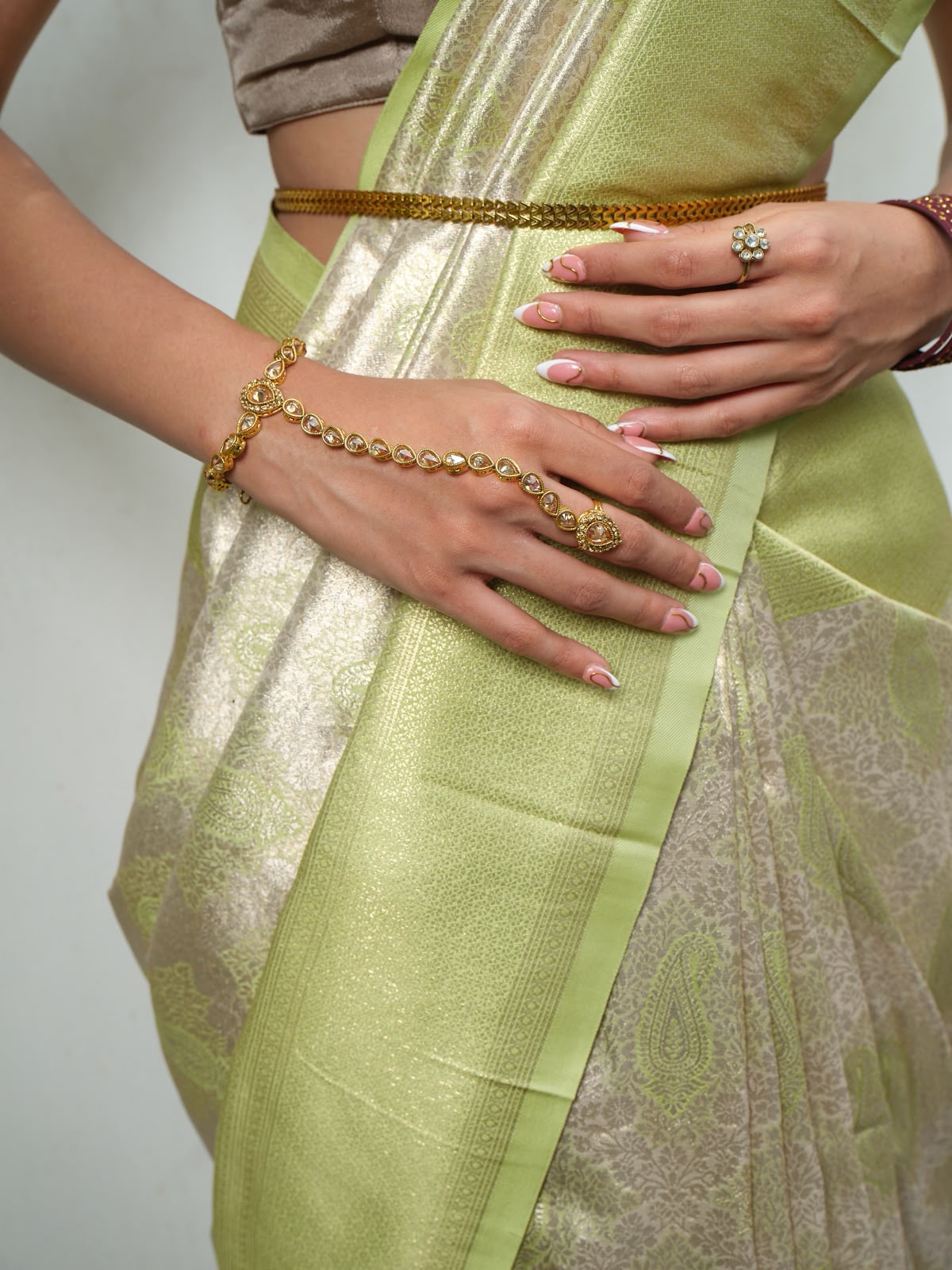 Soft Pista Green Handwoven Silk Saree